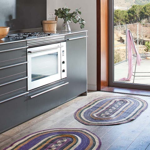 Floor, Flooring, Interior design, Room, Glass, Major appliance, Fixture, Countertop, Grey, Kitchen appliance, 