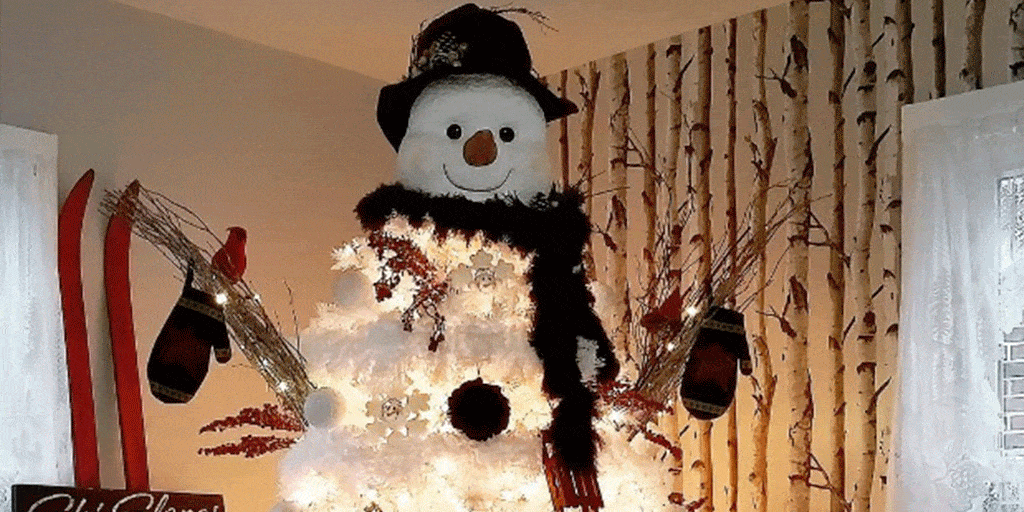 Los árboles-muñeco de nieve arrasan en Instagram