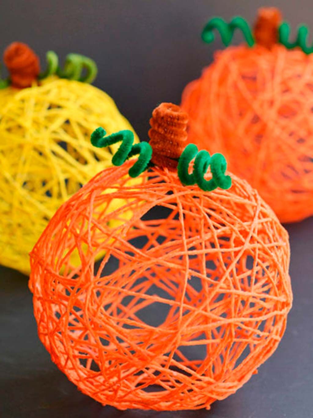 Orange, Pumpkin, Crochet, Ball, Net, 
