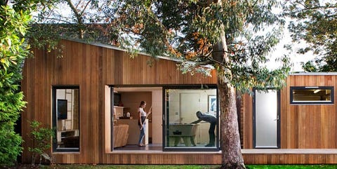 Casa ecológica en el bosque casa ecológica de madera en el bosque