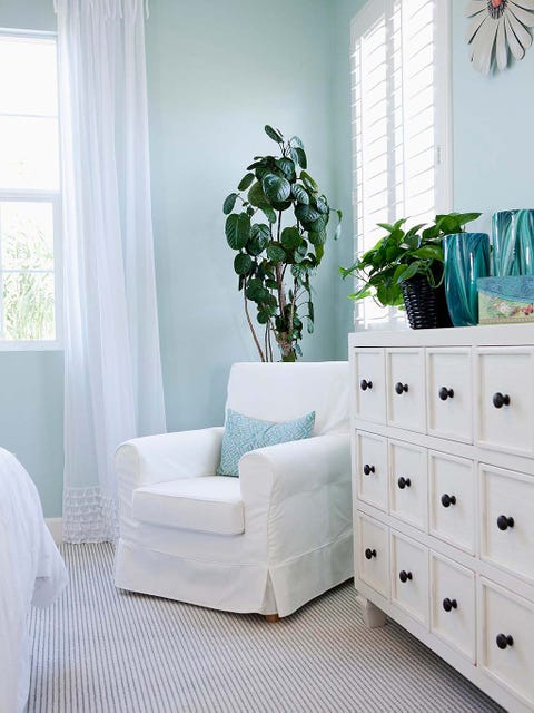 Green, Room, Interior design, Window, Wall, Furniture, Window covering, Interior design, Teal, Floor, 