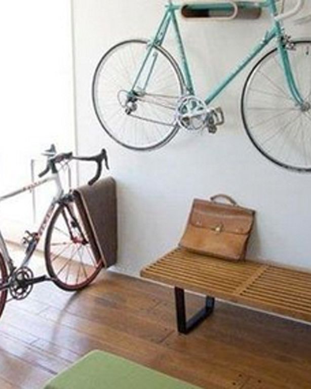 Las mejores 11 ideas de bicicleta horizontal techo  techo, ganchos para  bicicleta, soportes para bicicletas