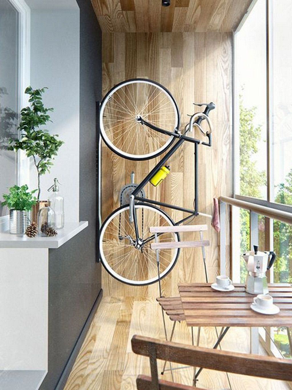 Soporte para bicicletas. Adorna la pared de tu casa con ella.