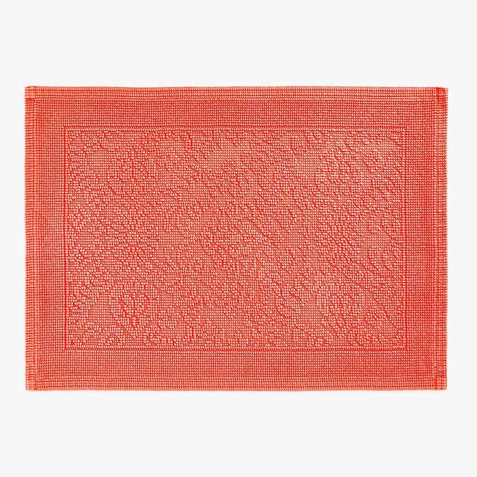 Orange, Red, Rectangle, Placemat, Wallet, Linens, 