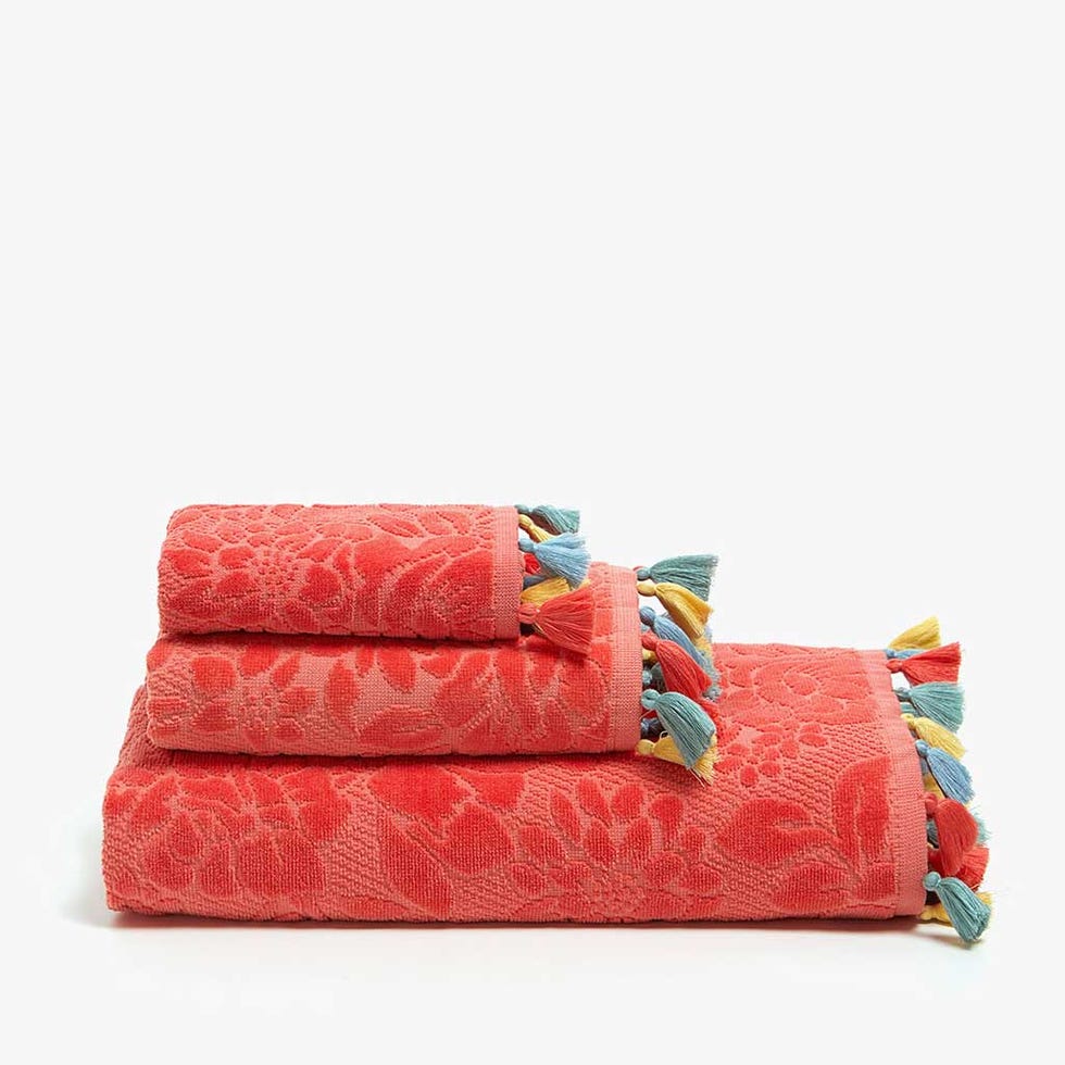 Pink, Turquoise, Product, Orange, Textile, Furniture, Linens, Bed sheet, Bedding, Rectangle, 
