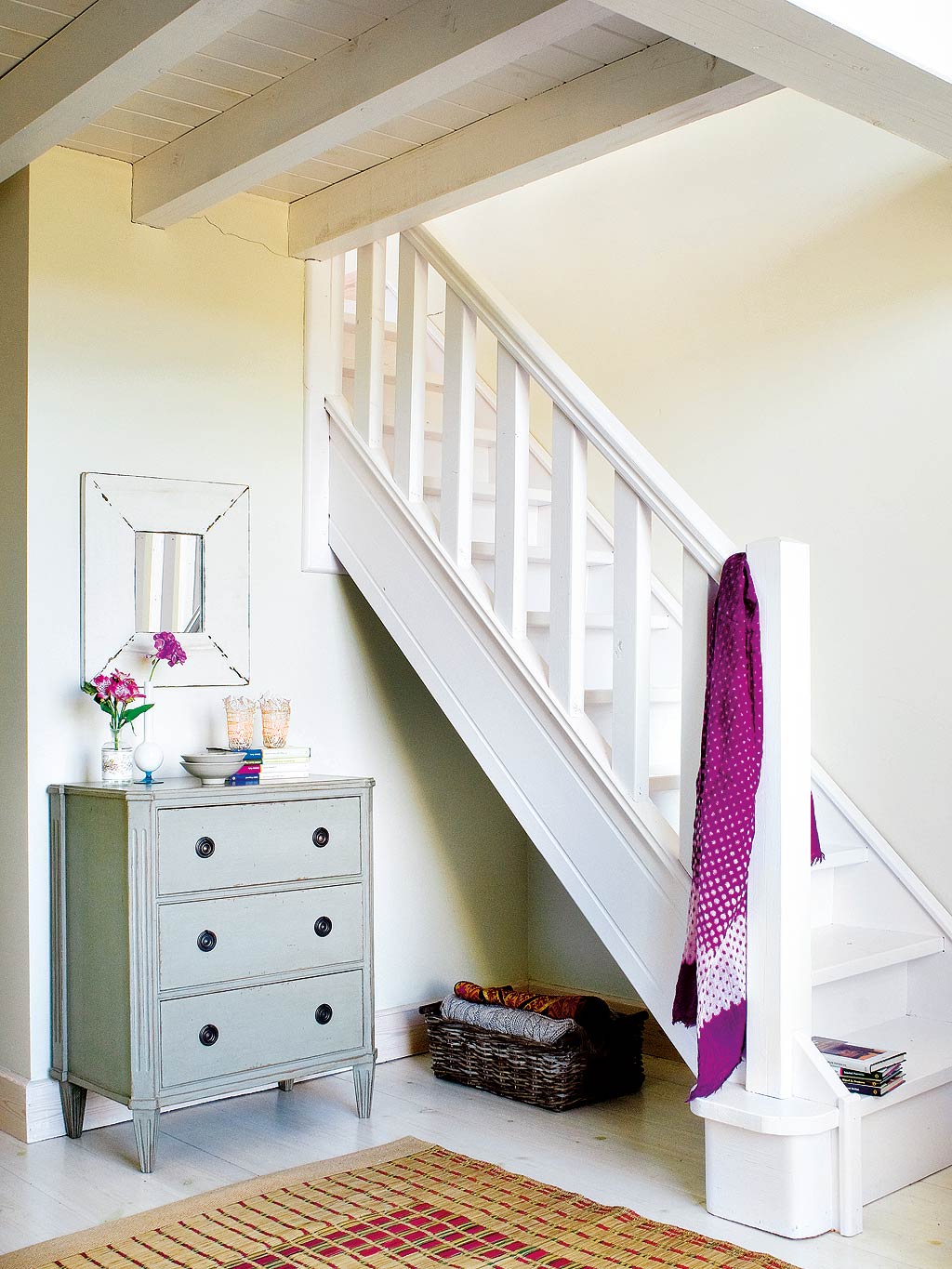Room, Furniture, Ceiling, Pink, Interior design, Wall, Property, Shelf, Purple, House, 