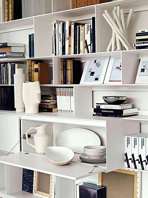Serveware, Dishware, Shelf, Shelving, White, Porcelain, Publication, Collection, Ceramic, Book, 