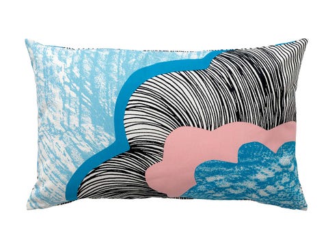 Blue, Cushion, Pillow, Throw pillow, Aqua, Turquoise, Linens, Teal, Home accessories, Bedding, 