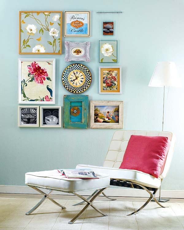 Empuje Infrarrojo heredar 35 Ideas para decorar las paredes con cuadros y fotografías