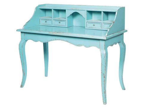Turquoise, Teal, Aqua, Azure, Rectangle, Desk, Coffee table, Outdoor furniture, 