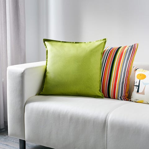Green, Yellow, Interior design, Textile, Wall, Room, Pillow, Cushion, Throw pillow, Grey, 