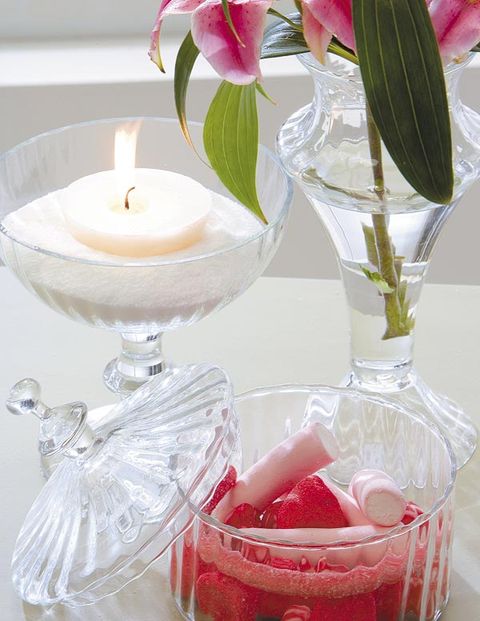 Petal, Pink, Glass, Liquid, Fluid, Drink, Candle, Centrepiece, Interior design, Cut flowers, 