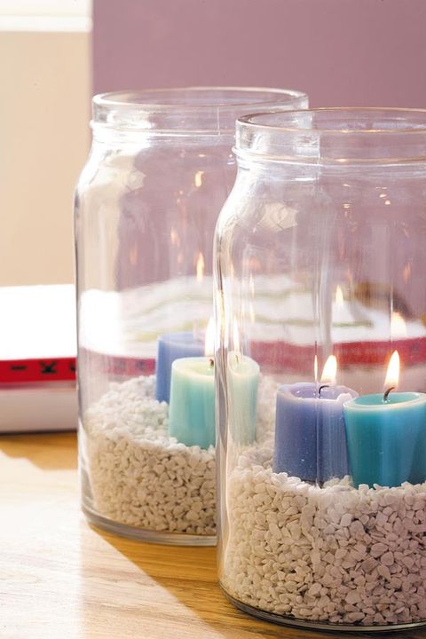 Ingredient, Glass, Aqua, Food storage containers, Teal, Transparent material, Turquoise, Mason jar, Chemical compound, Candle, 