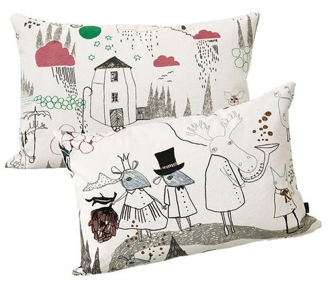 Art, Illustration, Creative arts, Cushion, Drawing, Painting, Throw pillow, Pillow, Home accessories, Costume hat, 