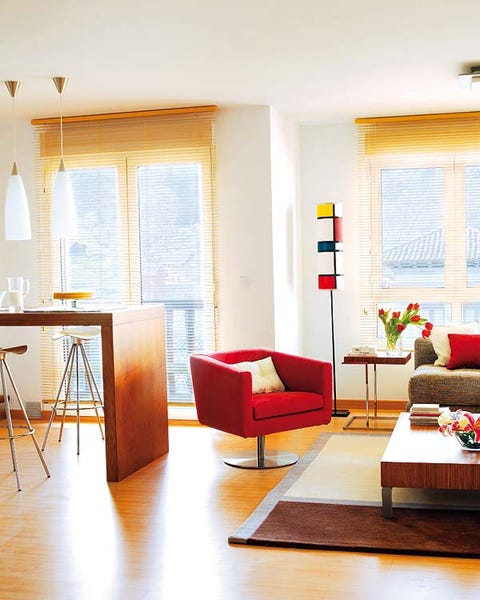 Room, Interior design, Wood, Floor, Flooring, Furniture, Living room, Table, Home, Wall, 
