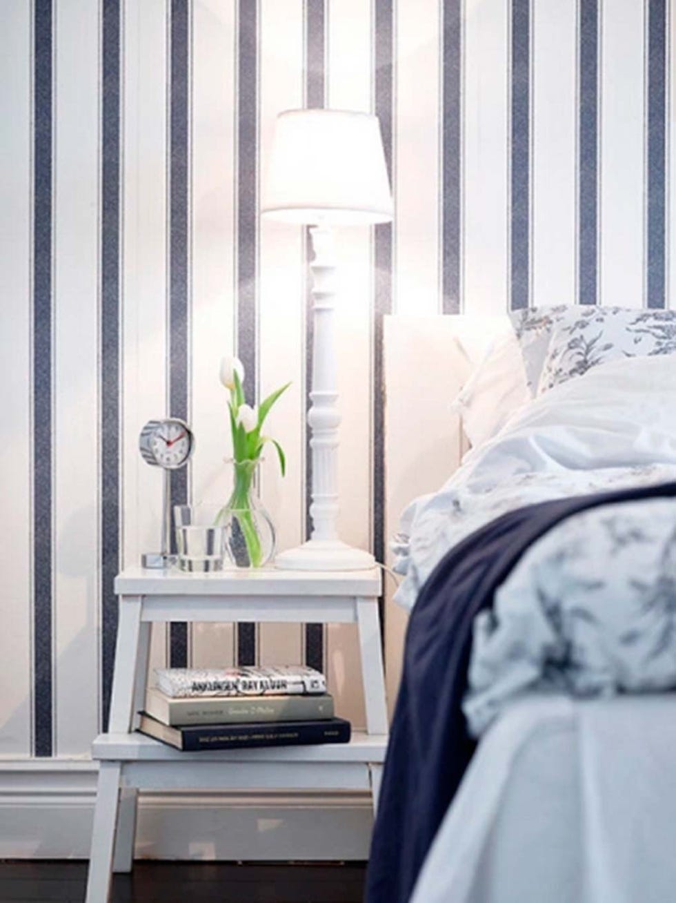 White, Bedroom, Furniture, Bed, Room, Green, Curtain, Bed frame, Interior design, Wall, 
