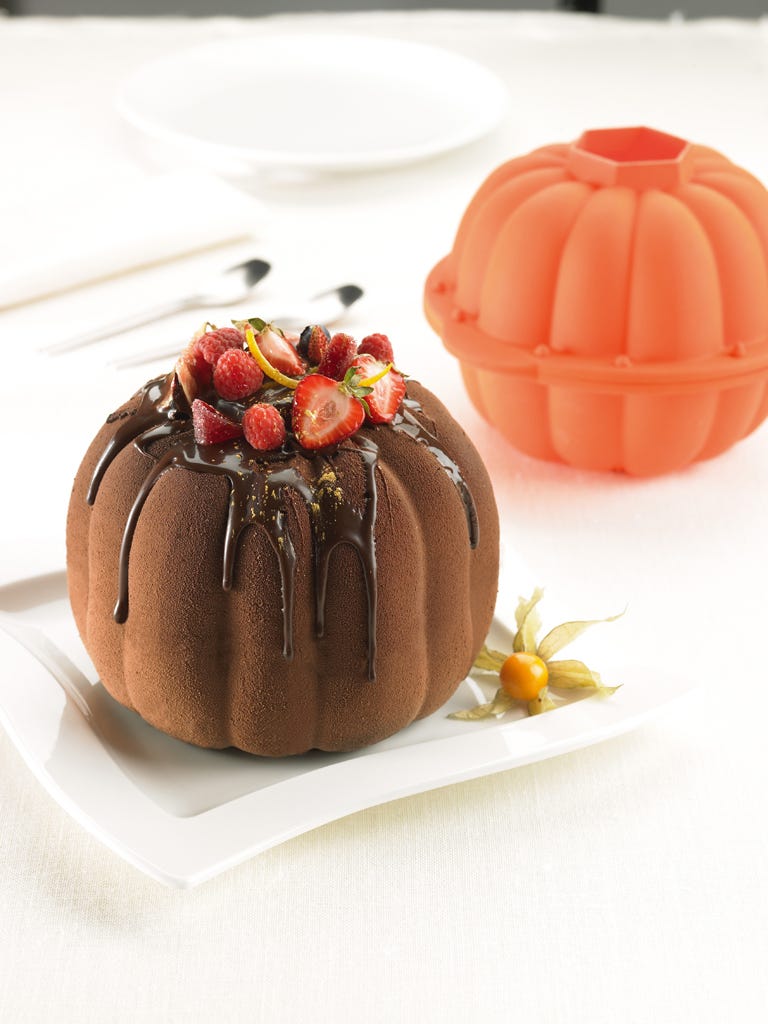 molde para bizcocho con forma de calabaza