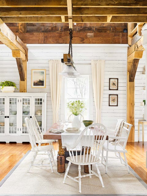 Wood, Floor, Room, Interior design, Property, Home, Furniture, Table, White, Hardwood, 