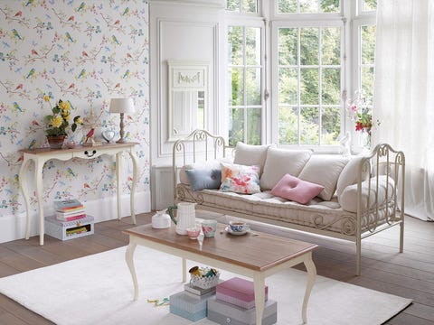 Furniture, Room, Living room, Interior design, Coffee table, Pink, Table, Property, Couch, Home, 