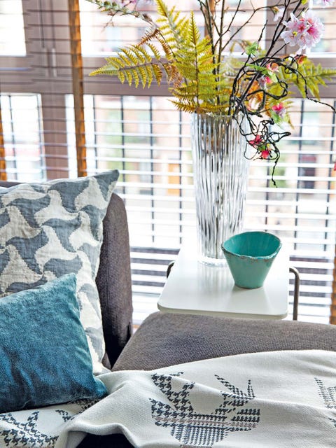 Branch, Interior design, Textile, Twig, Room, Linens, Interior design, Teal, Home, Turquoise, 