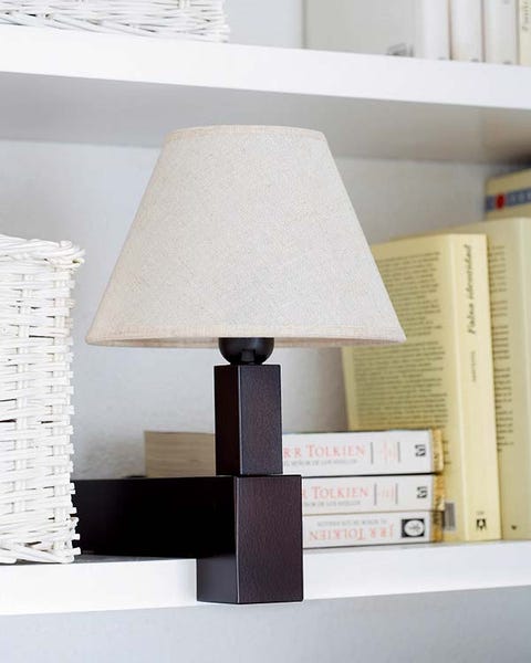 Lampshade, Wall, Lighting accessory, Lamp, Interior design, Publication, Shelving, Grey, Tints and shades, Rectangle, 