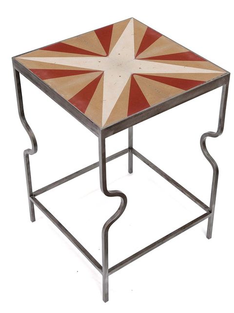 Line, Pattern, Beige, Rectangle, Symmetry, Square, Triangle, Home accessories, End table, 