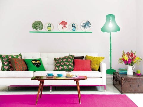 Green, Room, Interior design, Furniture, Living room, Wall, White, Couch, Interior design, Home, 