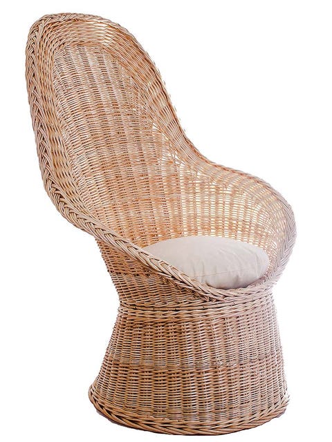 Beige, Synthetic rubber, Wicker, Foot, 