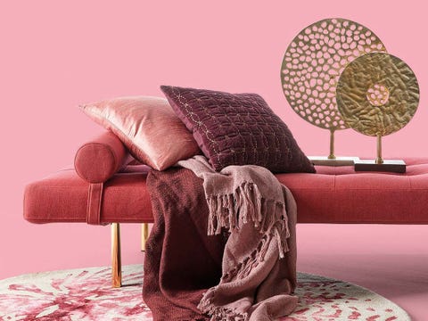 Furniture, Pink, Couch, Room, Chair, Interior design, Living room, Textile, Table, studio couch, 