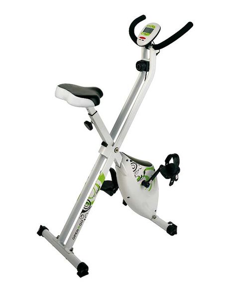 Exercise equipment, Exercise machine, Stationary bicycle, Indoor cycling, Sports equipment, Bicycle accessory, Exercise, Vehicle, Bicycle trainer, 