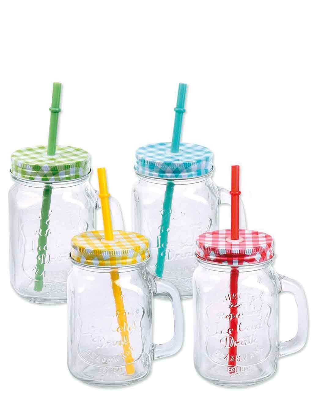 Mason jar, Product, Drinkware, Food storage containers, Glass, Tableware, Plastic bottle, Plastic, Drinking straw, 