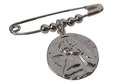 Metal, Chain, Circle, Locket, Iron, Pendant, Body jewelry, Silver, Keychain, Nickel, 