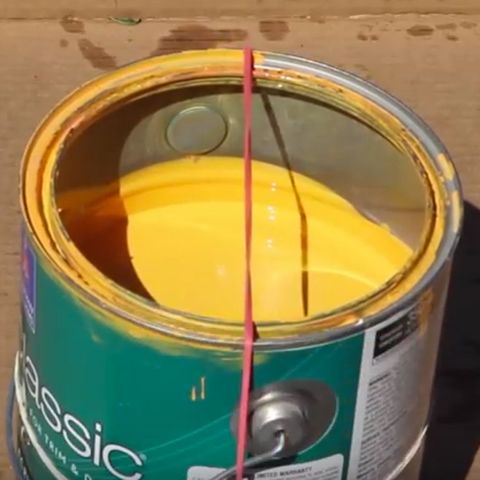 Yellow, Paint, Gas, Metal, Circle, Cylinder, Plastic, Tin, 
