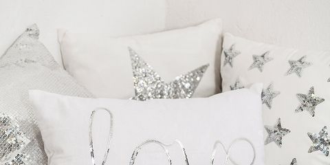 Cushion, White, Pillow, Style, Font, Throw pillow, Home accessories, Linens, Bedding, 