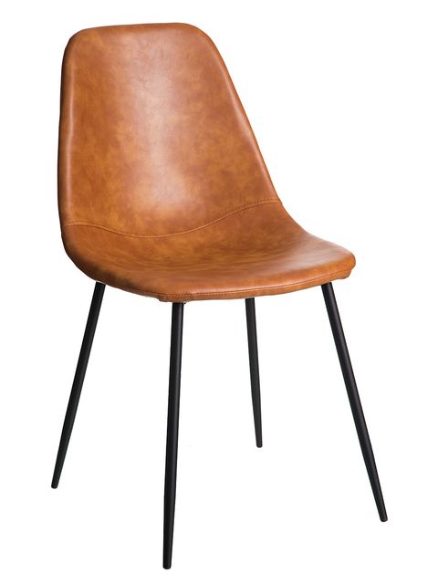Chair, Furniture, Tan, Brown, Leather, Wood, Plywood, 