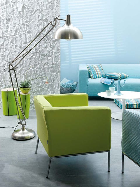 Green, Interior design, Room, Floor, Wall, Furniture, Interior design, Turquoise, Teal, Flooring, 