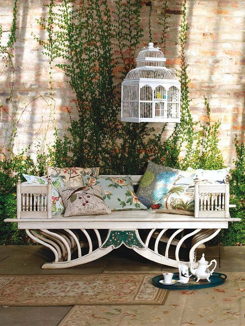 Outdoor furniture, Teal, Turquoise, Aqua, Cage, Natural material, Creative arts, Armrest, End table, Porcelain, 