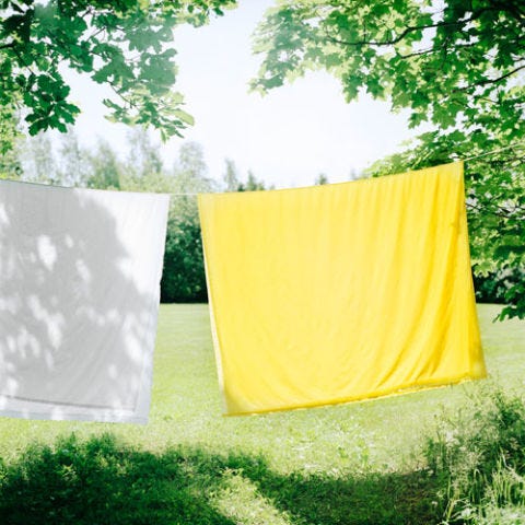Green, Yellow, Grass, Tree, Leaf, Rectangle, Textile, Sunlight, Tints and shades, Furniture, 