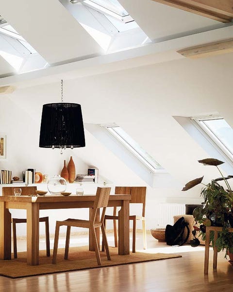 Wood, Room, Interior design, Floor, Flooring, Ceiling fixture, Ceiling, Table, Light fixture, Furniture, 
