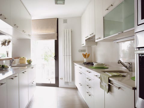 Room, Green, Interior design, Floor, Property, Drawer, Major appliance, Home, White, Kitchen appliance, 