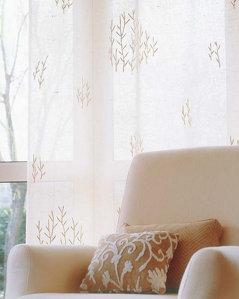 Wall, Wallpaper, Interior design, Room, Living room, Interior design, Curtain, Furniture, Wall sticker, Tree, 