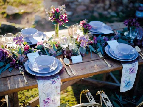 Purple, Lavender, Flower, Table, Violet, Spring, Plant, Tableware, Wildflower, Centrepiece, 