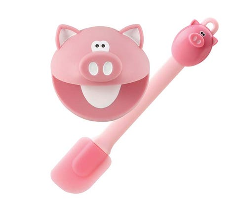 Pink, Toy, Baby toys, Snout, Peach, Plastic, Suidae, Baby Products, Domestic pig, 