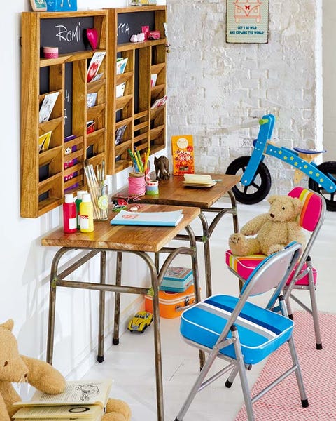 Room, Furniture, Folding chair, Shelving, Toy, Stool, Teddy bear, Stuffed toy, Household supply, Shelf, 