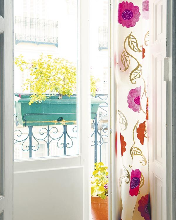 Curtains for windoe in the kitchen - Cortina para ventana en la cocina