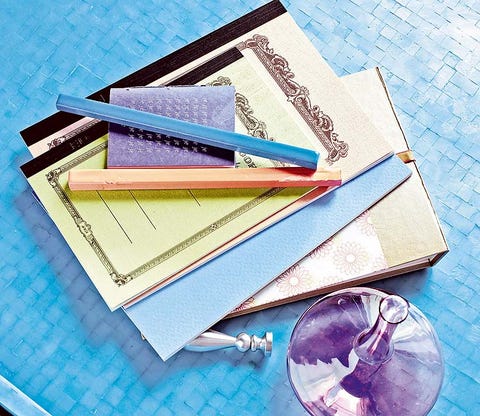 Colorfulness, Art, Stationery, Electric blue, Triangle, Paper product, Paper, Rectangle, Paint, Natural material, 