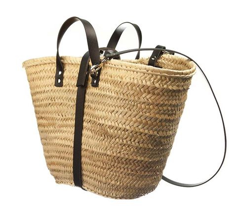 Product, Wicker, Home accessories, Basket, Beige, Bag, Picnic basket, Storage basket, Label, Handle, 