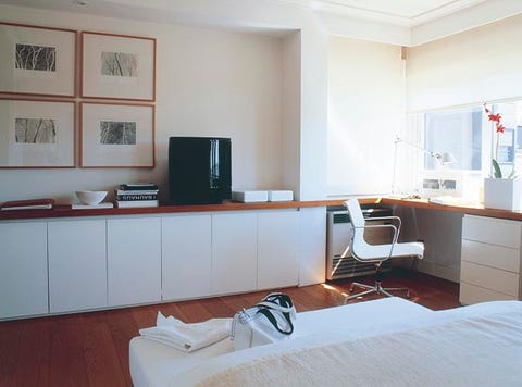 Room, Interior design, Floor, Furniture, Wall, Linens, Flooring, Cabinetry, Bed, Drawer, 