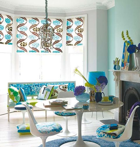 Blue, Interior design, Room, Teal, Turquoise, Aqua, Ceiling, Interior design, Azure, Light fixture, 