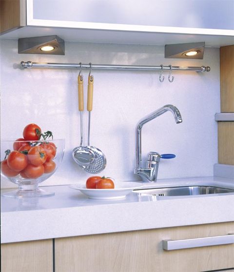 Plumbing fixture, Room, Tap, Kitchen sink, Fruit, Produce, Sink, Kitchen, Vegetable, Countertop, 